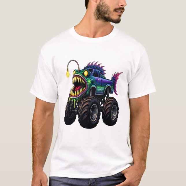 Camiseta Camión Monstruo Pez Linterna (Anverso)