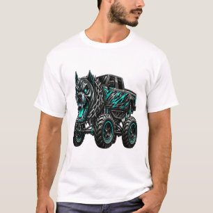 Camiseta Camión Monstruo Pitbull Feroz