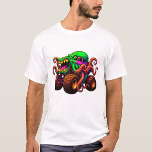 Camiseta Camión Monstruo Pulpo