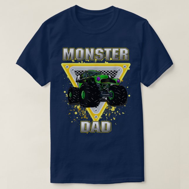 Camiseta Camión Monstruo Retro de Monstruo Vintage (Diseño del anverso)