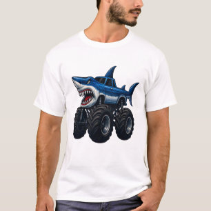 Camiseta Camión Monstruo Tiburón Mako