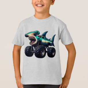 Camiseta Camión Monstruo Tiburón Martillo
