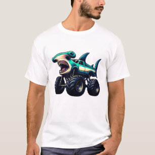 Camiseta Camión Monstruo Tiburón Martillo