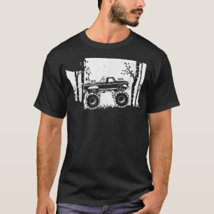Camiseta Camión monstruo vintage - bosque todoterreno de Wa