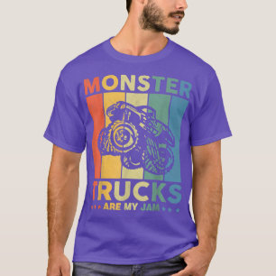 Camiseta Camión Monstruo Vintage Es Mi Jam Retro Atardecer 