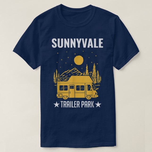 Camiseta Camión móvil Hogar Sunnyvale Trailer Park 2628 (Diseño del anverso)