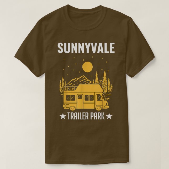 Camiseta Camión móvil residencial Sunnyvale Trailer Park (Diseño del anverso)