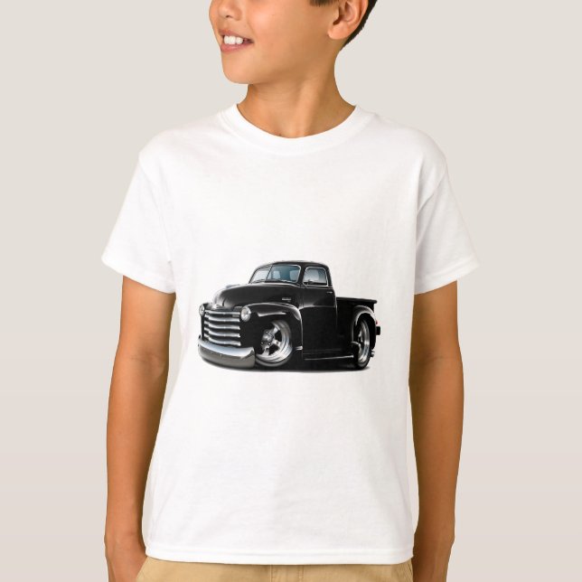 Camiseta Camión negro 1950-52 de Chevy (Anverso)