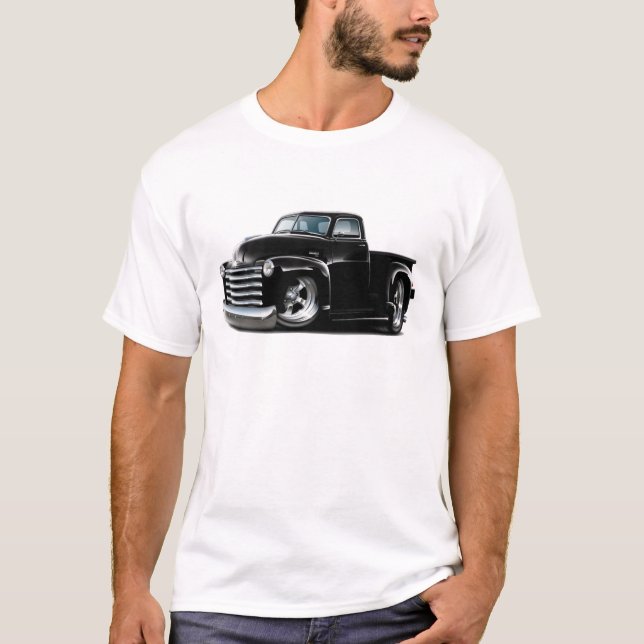 Camiseta Camión negro 1950-52 de Chevy (Anverso)