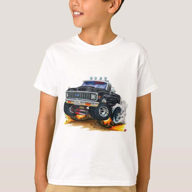 Camiseta Camión negro Chevy CK1500 1970-72 (Anverso)