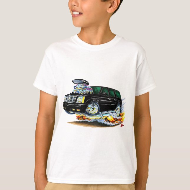 Camiseta Camión negro de Cadillac Escalade (Anverso)