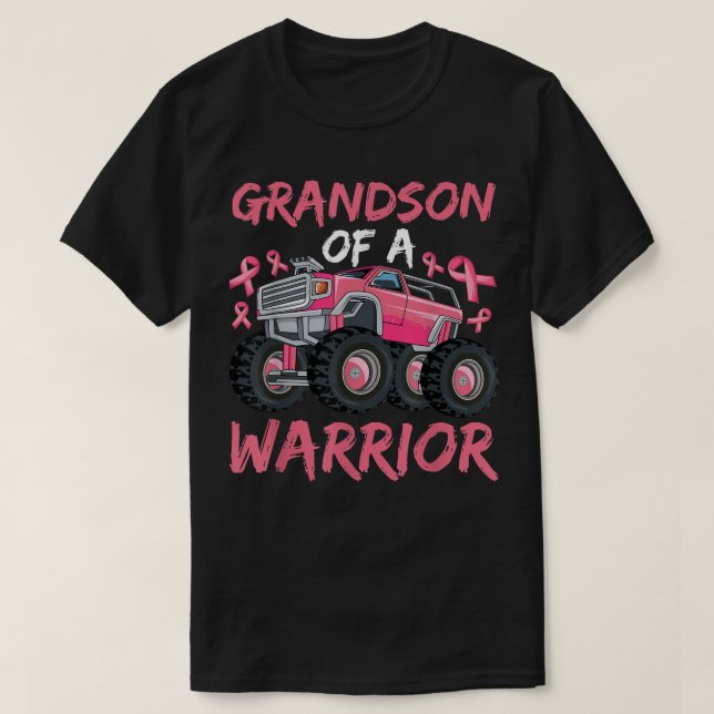 Camiseta Camión Nieto De Un Guerrero Cebollo Rosa Con Cánce (Diseño del anverso)