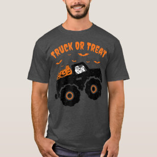Camiseta Camión O Calabazas De Tratamiento Boo Truco Monstr