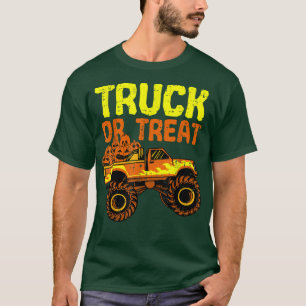 Camiseta Camión O Calabazas Para Niños Pequeños Halloween L