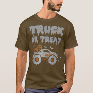 Camiseta Camión O Trato Funny Calabazas Bats Niños Pequeños