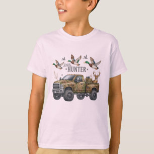 Camiseta Camión Pequeño Cazador de Camo - Patos, venado y a