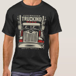 Camiseta Camión personalizado 18 Camión RIG para ruedas<br><div class="desc">Personalizado 18 Wheeler Trucker Big Rig Semi Truck Trucking Company Diseño - Personalizar con su nombre y texto Personalizado!</div>