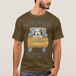 Camiseta Camión que conduce al perro Coton de Tulear