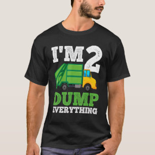 Camiseta Camión reciclador de camión de basura de 2 años de