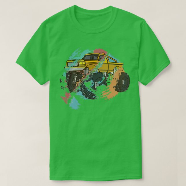 Camiseta Camión retro montante 1 (Diseño del anverso)