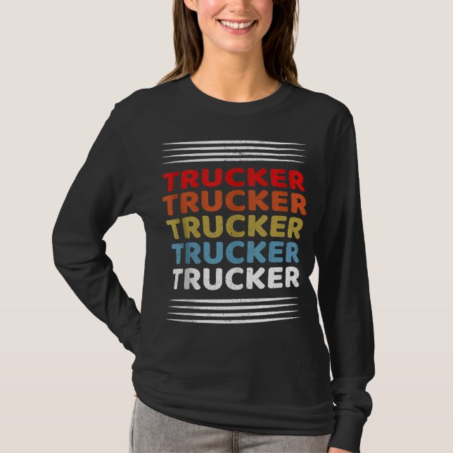 Camiseta Camión Retro SemiTruck (Anverso)