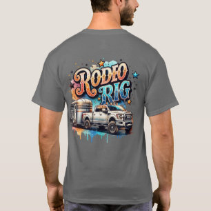 Camiseta Camión Rodeo Rig Y Trailer De Caballo
