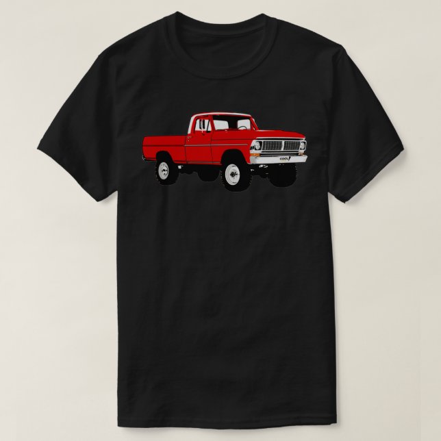 Camiseta Camión rojo 4x4 F 7072 (Diseño del anverso)