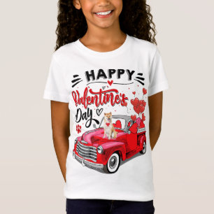 Camiseta Camión Rojo chiba inu chiba feliz día de San Valen