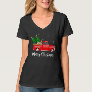Camiseta Camión Rojo Cockapoo Árbol de Navidad Perro de Nav
