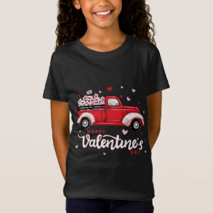 Camiseta Camión Rojo Con Cartas Trabajadores Postal Felices