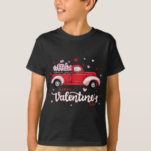 Camiseta Camión Rojo Con Cartas Trabajadores Postal Felices