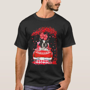 Camiseta Camión Rojo Cute Día de San Valentín del Terrier d