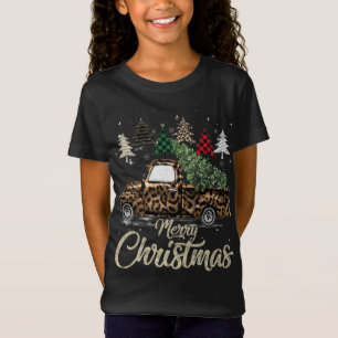 Camiseta Camión Rojo De Árbol De Navidad De Buffalo Con Leo