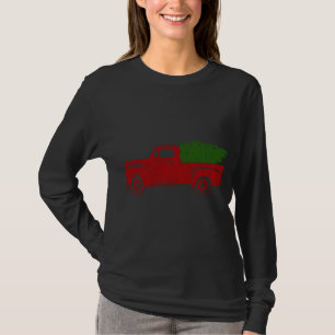 Camiseta Camión Rojo de Árbol de Navidad Gracioso regalo fa