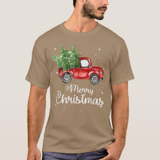 Camiseta Camión Rojo de Árbol de Navidad Pajama, Búfalo Vin