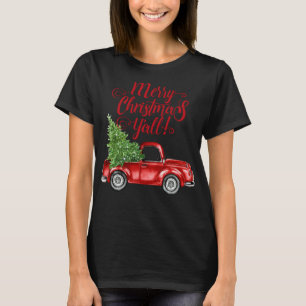 Camiseta Camión Rojo de Granja de Estilo Vintage Feliz Navi