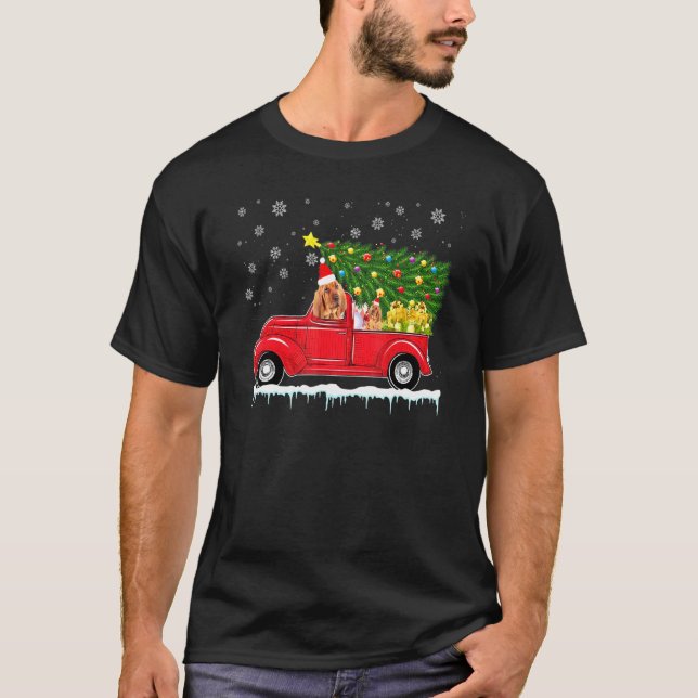 Camiseta Camión rojo de vagón de sangre árbol de Navidad Sa (Anverso)