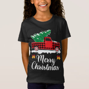 Camiseta Camión Rojo Enjuiciado Con Fama De Navidad En Árbo