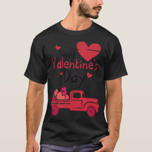 Camiseta Camión Rojo Feliz Día de San Valentín