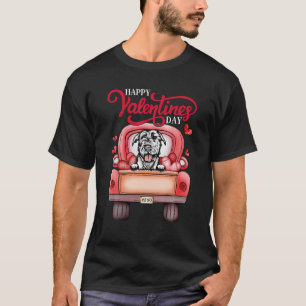 Camiseta Camión rojo feliz día de San Valentín perro lobo i
