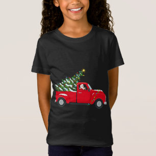 Camiseta Camión rojo gracioso amante de la Navidad Santa Ha