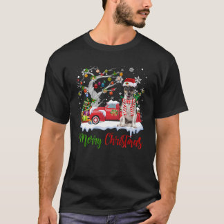 Camiseta Camión Rojo Merry Árbol de Navidad Jack Russell Te
