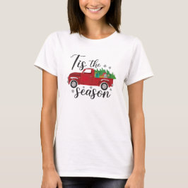 Camiseta Camión rojo navidades
