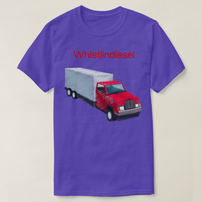 Camiseta Camión rojo silándiesel (Diseño del anverso)