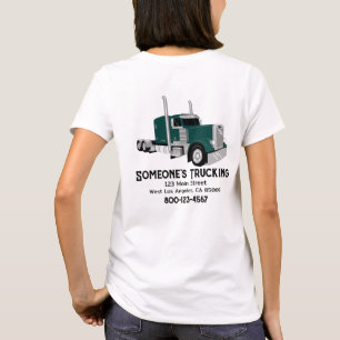 Camiseta Camión semi verde