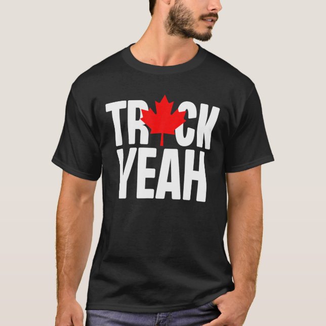 Camiseta Camión sí camionero canadiense camionero Canadá li (Anverso)