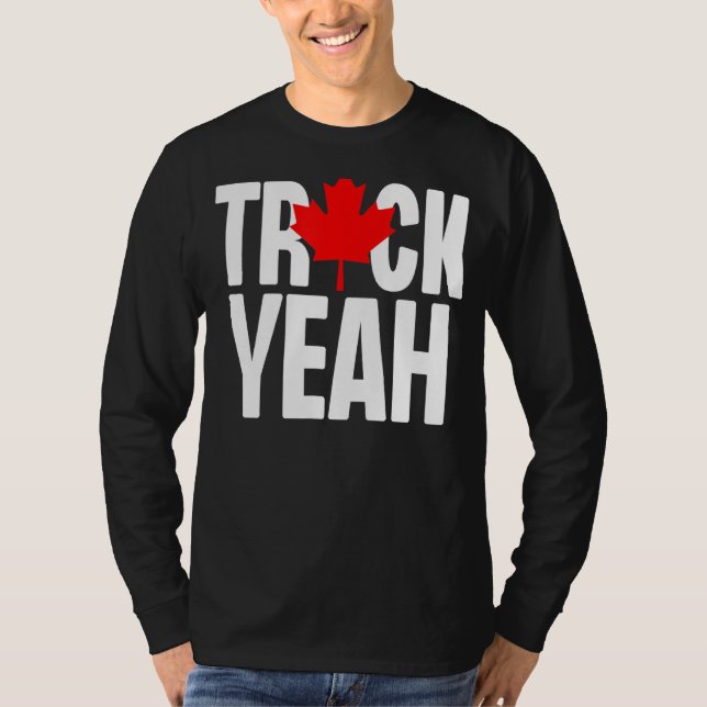 Camiseta Camión sí camionero canadiense camionero Canadá li (Anverso)