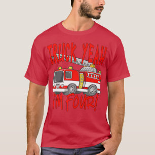 Camiseta Camión sí, soy cuatro Camión de Fuego por cuatro a