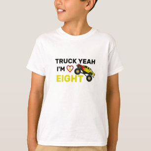 Camiseta Camión Sí, tengo ocho cumpleaños, octavo cumpleaño