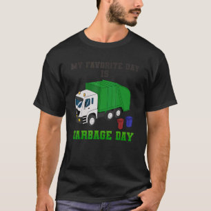 Camiseta Camión Sonriente Basura Latas Sucias Día de Recicl